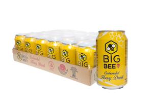 Acacia Big Bee Boisson au miel naturelle gazéifiée Rafraîchissante Faible teneur en sucre Choix plus sain Halal 325ml Boîte (en conserve) Emballage 1 Carton - Product Image 3