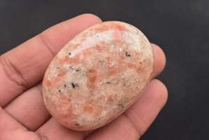 Piedra solar de cristal Natural de la India, Palmstone hecho a mano - Product Image 6