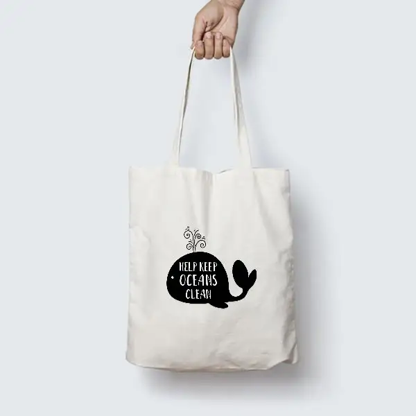 Mini Shopping Bag Printed Embroidered Logo White Blank Plain Black Custom Black Canvas Tote Bag