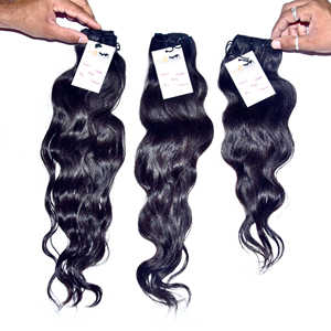 Mechones de cabello humano vietnamita, pelo Natural ondulado y liso, súper doble, sin procesar - Product Image 5