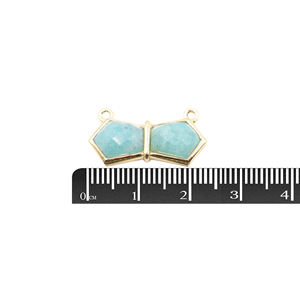 จี้ชุบทองรูป925แฟนซี Amazonite ทำเครื่องประดับแฮนด์เมด - Product Image 3