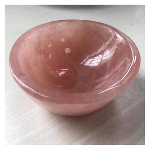 หินธรรมชาติประเภทหินพลอยคริสตัลอาเกตชามรักษาสำหรับการตกแต่งพลอยชามวัสดุกุหลาบควอตซ์ชามสินค้า - Product Image 5