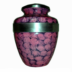 Latest Standard Hand Painted Solid Aluminum Cremation <b>Urn</b> Attractive Iron <b>Jar</b> in Black Red Adult Use Metal <b>Jar</b> for Sale - Product Image 2