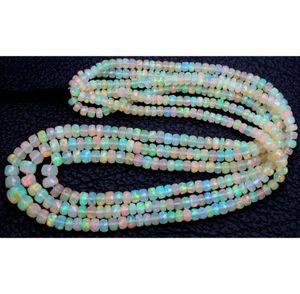 Perles à facettes en opale éthiopienne, pierres rondes naturelles de 16 pouces, de qualité supérieure, livraison gratuite - Product Image 4