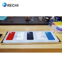 RECHI comptoir lumineux personnalisé acrylique accessoire de téléphone au détail POS présentoir plateau pour différents modèles de téléphone affichage de démonstration