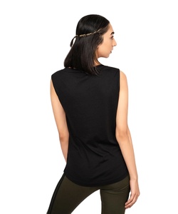 Camiseta holgada sin mangas personalizada OEM/ODM para mujer, camisetas sin mangas con estampado para mujer, chaleco informal con tirantes - Product Image 1