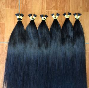 ผมต่อแบบมีกระดูกสีดำย้อมสองชั้นทำจากผมบริสุทธิ์เรมี่เกรด1B - Product Image 2