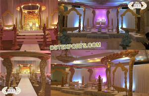 Exquisite Wooden <b>Wedding</b> Mandap Guyana Masterpiece Wooden Mandap for Indian <b>Wedding</b> Special <b>Wedding</b> Wooden Platinum Mandap USA - Product Image 6