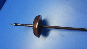 Madera Whorl Drop Spindle fabricante hecho a mano India costura husillo espiral con un gancho de metal y corte para Parque hilo en espiral - Product Image 4
