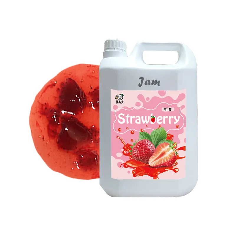 5Kg Taiwan Aardbeiensmaak Volle Vruchtenpulp Puree Jam