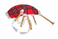 Gaitas Escocesas Infantiles Royal Stewart Tartan Wood Polished Bb Key Highland con Estuche de Terciopelo Negro y Logotipo Personalizado