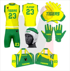 7v7 football sublimated uniform compression uniform 7 on 7 games vafir football uniform Padded Helmet 7v7 football Gloves