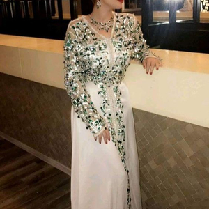 Vestido de STUNNING--NEW--CAFTAN con adornos de cuentas de cristal, FOR--PARTY-WEAR y boda, 2021 - Product Image 1
