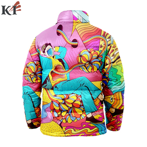 เสื้อแจ็คเก็ตพัฟเฟอร์ฤดูหนาวสำหรับผู้ชาย KEVEN IMPEX แบบสองด้าน ระบายอากาศได้ดี กันลม เป็นมิตรต่อสิ่งแวดล้อม  ผ้าไหมแท้ 100% บุด้วยใยฝ้าย คอตั้ง - Product Image 6