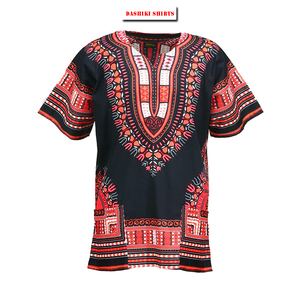 ผู้ส่งออกขายส่งเสื้อเชิ้ตพิมพ์ลายแอฟริกัน Dashiki ผ้าฝ้าย 100% จาก CRAFTSHUB สำหรับโอกาสพิเศษสำหรับทุกเพศ-ผู้ซื้อทั่วโลก - Product Image 1