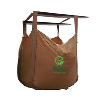 Sacos Jumbo de EPP Vietnam Ton, Bolsas Grandes Transpirables de PP Tejido FIBC con Bafle, Capacidad de 1000 kg, Embalaje a Granel con Fuelle, Fondo Plano