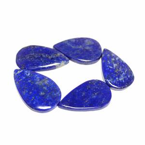 Cabochon Lisse Naturel Lapis Lazuli Taille 25x16mm À 28x17mm Pierre Précieuse Lâche - Product Image 4