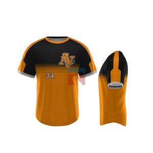 Maillot de Baseball personnalisé de haute qualité, uniforme respirant à deux boutons, chemise de Baseball à prix préférentiel - Product Image 1