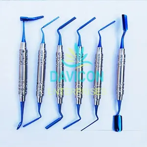 FÜLLUNGS INSTRUMENTE KOMPOSIT KUNSTSTOFF FÜLLUNG SPATULAS AMALGAM PLUGGER CONDE SERS DENTAL TITANIUM BESCHICHTETE INSTRUMENTE