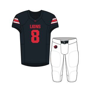 Uniformes de Football américain de qualité supérieure, modèles personnalisés, impression sublimation, séchage rapide, respirant - Product Image 2