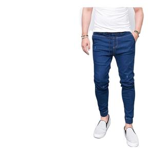 Hot Sale <b>Jeans</b> Young Men Cotton Elastic Straight Light Blue Regular/Slim Fit Stretched Denim <b>Jean</b> Pant - Product Image 4