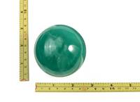 Boule de cristal sculptée en agate aventurine verte, pierre semi-précieuse de guérison Feng Shui, presse-papiers décoratif, mascotte de bureau