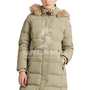 Nouvelle veste matelassée longue tendance pour femmes, durable, sur mesure, de haute qualité, à capuche en fourrure, imperméable et respirante - Product Image 1