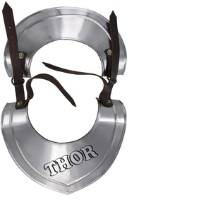 Gorget ชุด18เกจเหล็กแผ่นยุคกลาง,เกราะคอเกราะกอทิกอัศวินชุดเกราะ