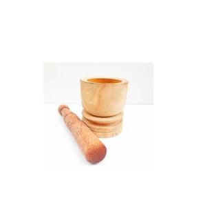 Wood <b>Mortar</b> and Pestle Kitchenware Heavy Duty <b>Mortar</b> With Wooden Pestle for Household Use - Product Image 3