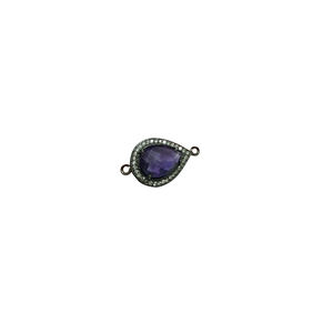 En vrac 925 Sterling Silver Blue Gemstone Connector Jewelry Findings Prix - Product Image 1