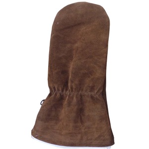 Top quality Brown color New style Genuine Cowhide Leather Fur lining Winter ski heated gloves USA 2023 - Product Image 3