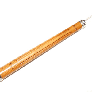 Baguettes de guérison en bois jaune Feng Shui Love avec pierre précieuse agate sculptée Design gravé - Product Image 1