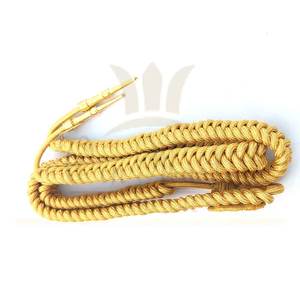 Aiguillette de Mylar Negra de Calidad Premium para Uniforme Ceremonial, Cómoda, Talla Personalizada, por WIN MASTER INDUSTRIES - Product Image 2