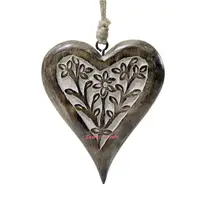 High-Quality hand carved wooden hearts for Decoration and More 