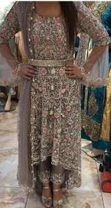 2019 elegante vestido asimétrico indio/pakistaní para boda/fiesta para mujeres de talla grande - Product Image 2