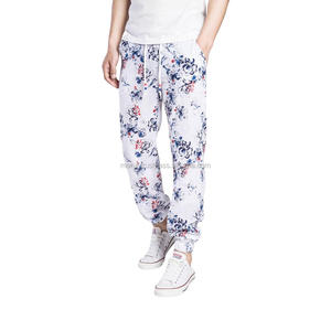 Wholesale Maruf Flowers Printed MSWJM21 100% Cotton <b>Men</b> Regular Fit Customized Casual Mid Waist Breathable Eco-Friendly Fleece - Product Image 1