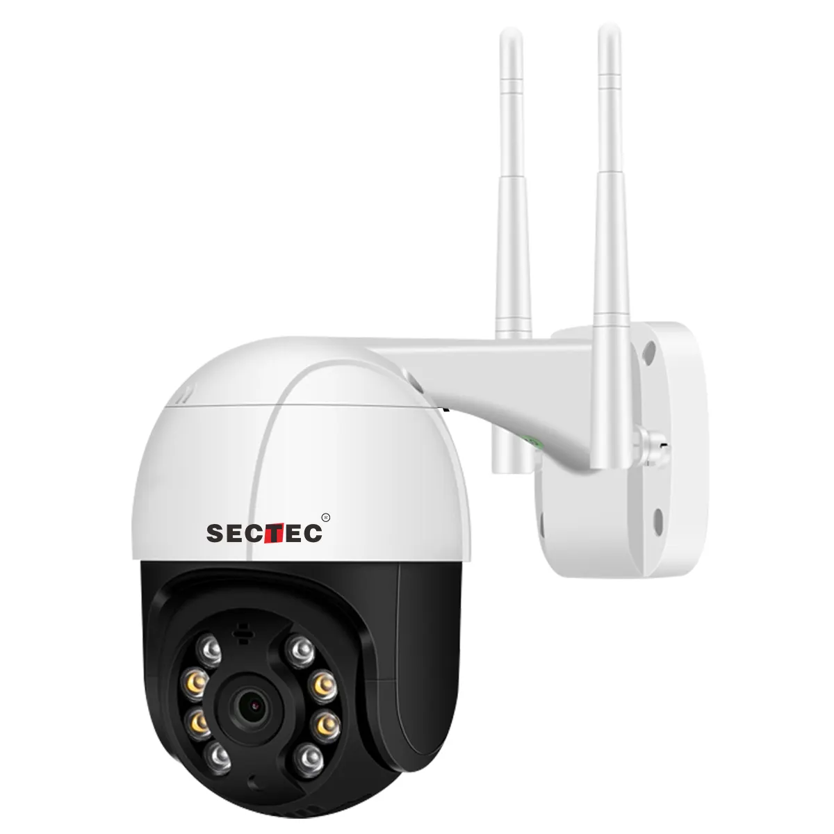 Sectec TUYAHDミニサイズ5MP屋外IP65防水ワイヤレスネットワークWiFiCCTVセキュリティシステムPtzカメラ