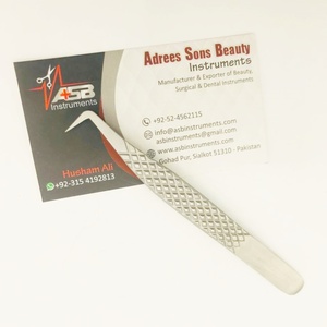 Pince à épiler en acier durable japonais à 90 degrés, méga volume, pour extension de cils - Product Image 1