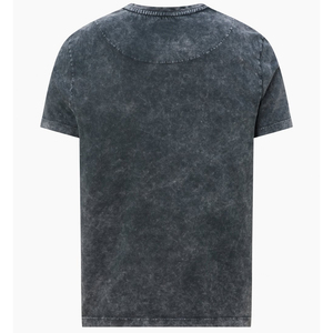T-shirt uni en coton 100% doux, col rond, noir, personnalisable, impression sur mesure, col en V, pour hommes, vente en gros, mode OEM. - Product Image 4