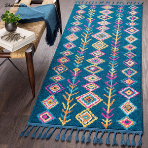 ที่มีคุณภาพสูงทำด้วยมือผ้าฝ้ายแบนสานพรมอินเดียวินเทจKilimพรมวิ่งเตียง,เสื่อโยคะ - Product Image 2