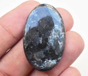 Lot de cabochons en pierres précieuses, larvicite cubique, gros, pierre précieuse ample, granit, marbre - Product Image 1