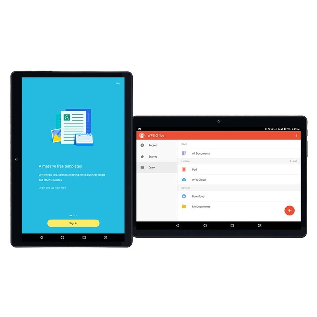 10" 4G LTE Calling Tablet PC with VOLTE Dual SIM Slots 2GB RAM 32GB Storage QuadCore MTK CPU Wi-Fi New