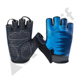 Guantes de Ciclismo de medio dedo Unisex de alta calidad cuero genuino para carreras y actividades al aire libre cinturón transpirable - Product Image 1
