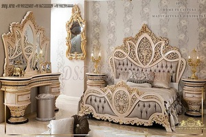 Juego de Muebles de Dormitorio Estilo Francés Real Moderno con Madera de Teca de Primera Calidad, Construcción Duradera, Tamaño y Color Personalizables - Product Image 6