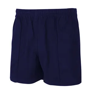 Men's Cotton Rugby Shorts With Customized Logo Comfortable Elasticated Football Sports Shorts