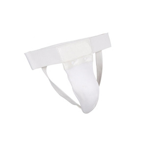 Protector de ingle de artes marciales Sanda para hombres-Muay Thai Protección abdominal PU y material elástico Tamaño y color personalizables - Product Image 1