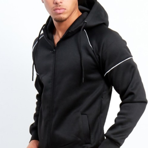 ชุดวิ่งออกกำลังกายผ้าฟลีซรัดรูปสำหรับผู้ชายชุดออกกำลังกายผ้าฝ้าย100% สำหรับเล่นกีฬาฤดูหนาว - Product Image 2