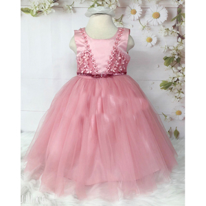 Vestidos largos y esponjosos de flores coloridos para niña, vestido de princesa para fiesta, nuevo diseño de otoño - Product Image 1