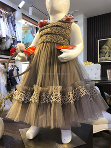 Váy lưới xếp tầng kiểu mới cho bé kèm băng đô, thiết kế thời trang, trang phục dự tiệc sang trọng, có 5 màu khác nhau - Product Image 3