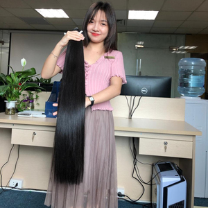 Cabello Humano Vietnamita, Productos de Estilo Nuevo Express, Extensiones de Cabello Humano Liso Ivirgohair de 40 cm - Product Image 1